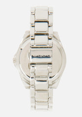 Crystal Bezel Link Roman Numeral Watch