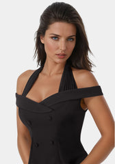 Off Shoulder Halter Top