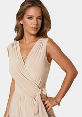 Jersey Wrap Tie Jumpsuit