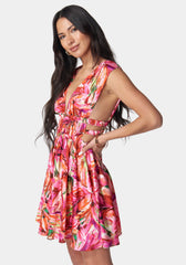 Elastic Waist Skater Dress