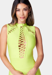 Lace Up Bandage Dress