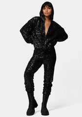 Sequin Hoodie Jacket
