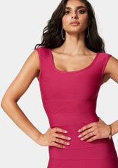 Luxe Bandage Scoop Neck Dress