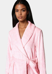 Debossed Plush Robe