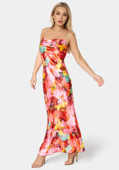 Printed Stain Maxi Dress