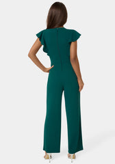 Flutter Sleeve Core Jumpsuit