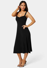 Sweetheart Fit & Flare Midi Dress