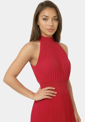 Sleeveless Pleated Dress
