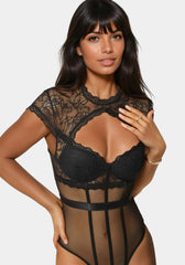 Lace & Mesh Bodysuit