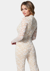 Scallop Lace Jumpsuit