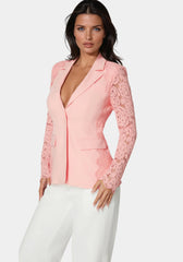 Lace Combo Tailored Jacket