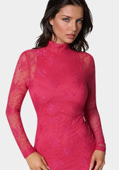 Illusion Lace Maxi Dress