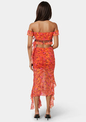 Ruffle Fringe Skirt