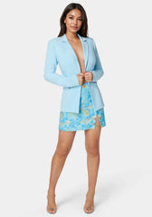 Chain Slit Mini Skirt