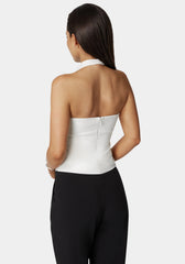 Halter Neck Bead Sequin Top