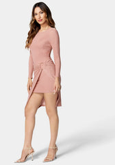 Ring Detail Sparkle Knit Dress