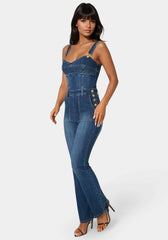 Denim Overall Jumpsuit