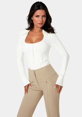 Corset Shirt Bodysuit