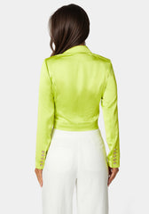 Tailored Satin Jacket