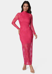 Illusion Lace Maxi Dress