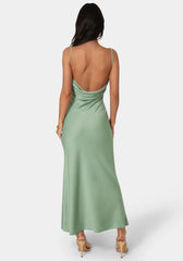 Drape Back Maxi Dress