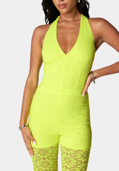 Halter Lace Jumpsuit