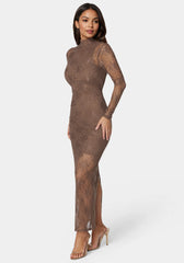 Illusion Lace Maxi Dress