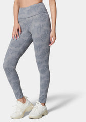 Bebe Logo Foiled Print Knit Legging