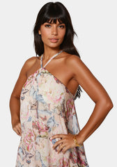 High Low Chiffon Maxi Dress