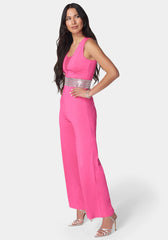 Embellished Wide Leg Jumpsuit