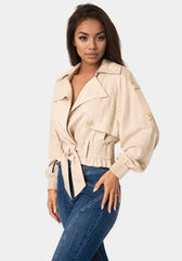 Cropped Trench Jacket