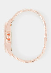 Link Bracelet Crystal Sport Bezel Watch