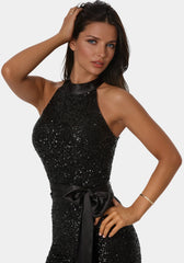 Sequin Halter Romper