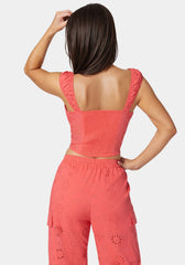 Eyelet Lace Up Corset