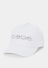 bebe Logo Hat Embellished With Crystals by Swarovski