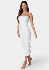 Smock Ruffle Maxi Dress