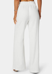 Linen High Waist Palazzo Leg Pant