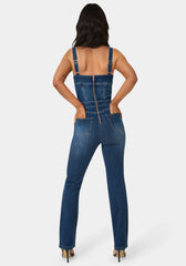 Denim Overall Jumpsuit