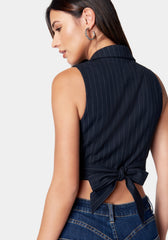 Tailored Wrap Tie Vest