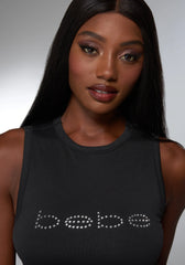 Rhinestone Logo Demi Cup Tank