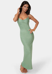 Drape Back Maxi Dress