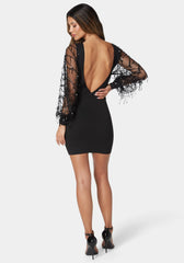 Puff Sleeve Sweater Dress