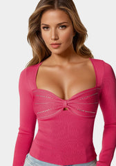 Embelished Long Sleeve Sweater