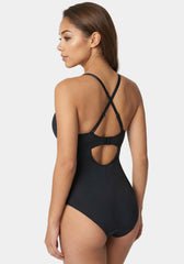 Extreme Plunge Microfiber Shaping Bodysuit
