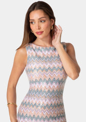 Missioni Sequin Sleeveless Dress