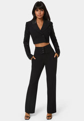 High Waist Straight Leg Pant