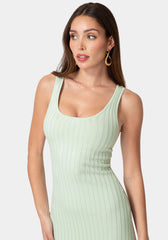 Crochet U-Neck Maxi Dress