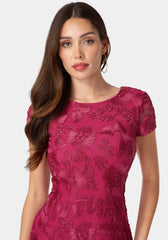 Soutache Short Sleeve Dress