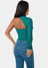 Power Rib One Sleeve Bodysuit