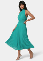 Sleeveless Pleated Dress